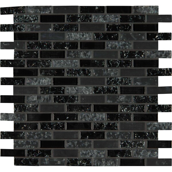 Glissen 12 In. X 12 In. Glass Mesh-Mounted Mosaic Tile, 15PK
